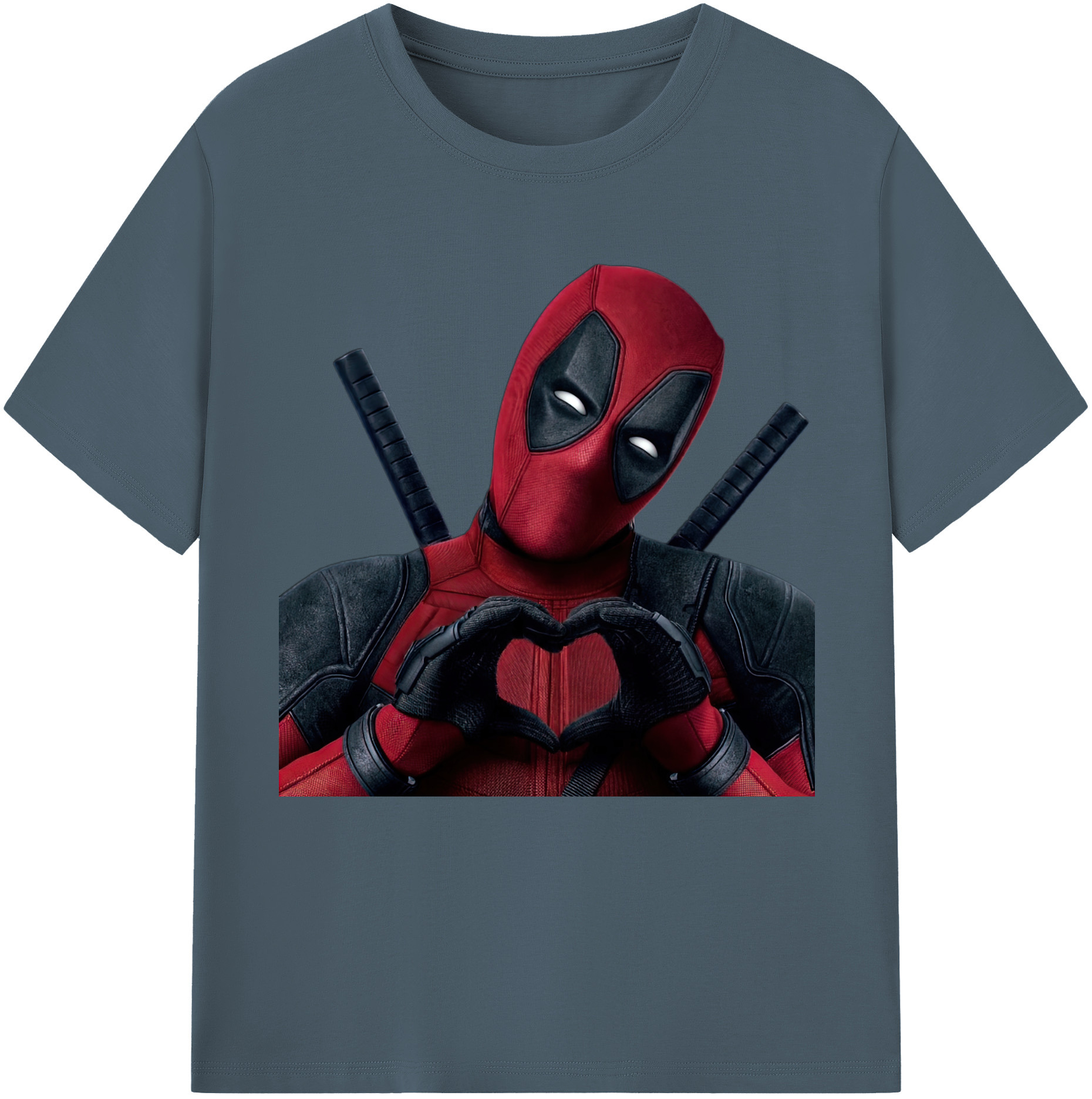 （画像用） Deadpool デッドプール 綿100％半袖Tシャツ（フロントプリント）